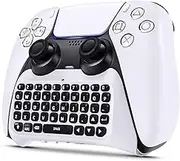 Controller Keyboard for PS5, Gamers Digital Mini Bluetooth Keyboard Wireless Chatpad Built-in Speaker for Playstation 5 DualSense Controller