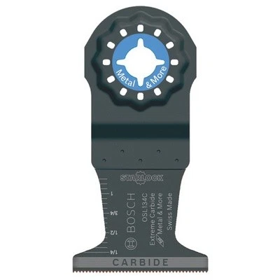 Bosch Genuine OEM 1-3/4in Starlock Carbide Plunge Cut Blade, OSL134C