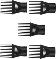 Beatifufu 5pcs Hair Dryer Nozzles Comb Attachments Hair Dryer Brush Diffuser for Styling Professional