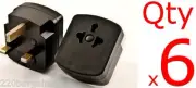 6Pk U.S USA To UK Plug Adapter English British Type G For England Africa