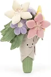 Cute Flower Bouquet Doll, Stuffed Plant Plushie, Soft Flower Doll Lovely Smiling Face, Decor Home and Bedroom Sweet Gifts for Women Wife, Girlfriend and Mom