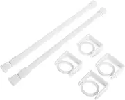 DONFAMDS 2Pcs Adjustable Towel Rods for Bathroom Extendable Wall Mounted Towel Holders Space Saving Design Stylish and Versatile Towel Rack for Decor