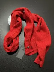 John Varvatos Collection Luxury Mens Scarf - “Cable Scarf” - Lambs Wool - $148