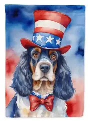 English Cocker Spaniel Patriotic American Garden Flag Mailbox Flag Decorative