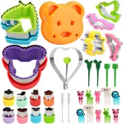 32PCS Kids Lunch Sandwich Cake Bread Toast Cookies Biscuit Cutter Mold Mould