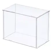 Acrylic Display Case Plastic Cube Storage Box Transparent Showcase 21x11x15.5cm