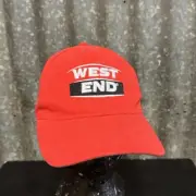 West End Draught Beer Unisex Red Ball Cap OSFM Adjustable Strap