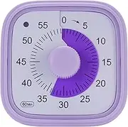 Classroom Visual Timer, 60 Minute Visual Countdown Timer Multi Purpose Time Management Tool Kitchen Timer for Teaching Classroom, Home, Office Settings (Purple)