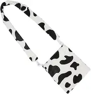 [Holibanna] Stylish Cow Pattern School Bag Crossbody Handbag Cow Pattern Pouch Handbag for School