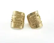 Textured Ring Adjustable Ring - Raw Brass (17mm 6.5US inner size) 2814