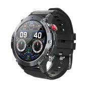 NNEOBA Smart Watch Military C21 Bluetooth Fitness Tracker for Men (Black)