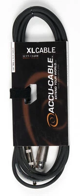 Accu-Cable XL4-12 12 Foot 1/4" TRS To XLR Speaker Cable American DJ