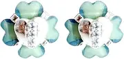 [TIBETAN SILVER] Blue Colour Fashion Toe Rings for Women & Teens 925 Sterling Silver Plated Coloured Zircon Handmade Unique Designer Modern Contemporary Adjustable Size Toe Ring Jewelry