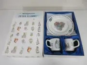 Wedgwood Peter Rabbit Mug and Plate Set 7.9 Inch Plate 3 Inch Mug Collectible