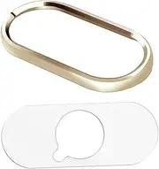 LRXIYODE Golden Scratchproof Camera Lens Protective Film Metal Protector Compatible with Iphone Xs Max Xs Easy to Apply Durable Design Prevents Scratches Accidental Drops