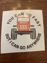 jeep i can go anywhere decal 3 inch