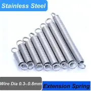 Stainless Steel Wire Dia 03mm - 0.8mm Extension Spring Extending Tension Springs