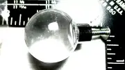 1 Round Ball Contemporary Clear Glass Cupboard Door Knob Drawer Pull Handle