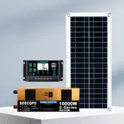 10000W Power Inverter Solar Generator With 200W Solar Panel Home Complete KitKX