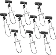 Abaodam 20Pcs Sturdy Fishing Clips Wear Resistant Snap Connectors for Freshwater Saltwater Use for Hook Offshore Fishing