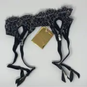 Agent Provocateur Tamila SOIREE Black Suspender AP4 Large NWT $590