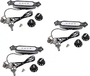 OFFSCH 3sets Gmb333 Soundhole Pickup with Volume Tone Control Pre-wired for Acoustic Guitar 4string*3