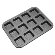 Ripple Muffins Pan 12-Cup Grey Nonstick Cupcake Pan for Oven Baking
