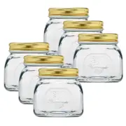 6x Pasabahce Homemade 300ml Glass Preserve Jar Food Storage Container w/ Lid CLR