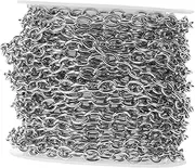 DIYEAH 1 Set DIY Metal Jewelry Chain with Lobster Clasps and Jump Rings Smooth Necklace Making Chain for Bracelet and Pendant Crafting Jewelry Making Supplies