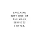 Sarcasm: Just One Of The Many Services I Offer: Blank Lined Journal, 6x9, 110 Pages, White Paper, Boss, Coworker Notebook, Jour