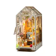 Rolife Garden House Book Nook Kit Shelf Insert Easy Assemble Toys Puzzles