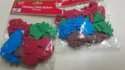 2X-CHRISTMAS FOAM STICKERS 100 count Tree Santa Assorted HOLIDAY STYLE #XBB