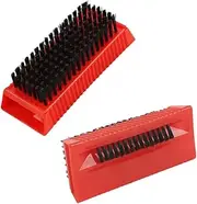 Darfooper 2PCS Nail Brush Surgical Scrub Brushes Two-Sided Stiff Hand and Nail Brush Non-Disposable Sterile Hand Scrubber with Nylon Bristles in Red