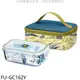 《可議價》FU eco【FU-GC162W】耐熱玻璃分隔保鮮盒提袋組白色保鮮盒