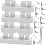 8Pcs Z Bracket Solar Panel Mounting Kit for Rv Roof Durable Solar Panel Support Versatile Installation for Motorhome and Off Systems