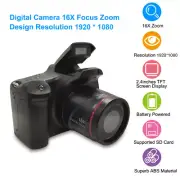 Digital Camera 16MP Compact 2.4 inch TFT Screen Camera 16X Zoom Anti-Shake A6E2