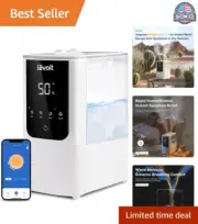 Smart Warm and Cool Mist Humidifier - Fast Symptom Relief - Easy Top Fill - 4.5L