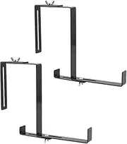 2 Pieces Railing Planters Hooks Railing Flower Box Holder for Porch Lanterns