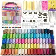 Polymer Clay 85 Colors Modeling Kids Oven Bake Molding Kit DIY Starter Sets Art