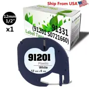 1 PK 91201 Label Tap Used for Dymo Label Maker 500TS PC PC2(Black on White)