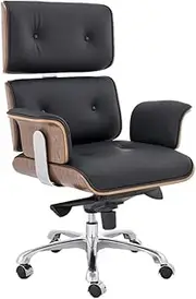 Matt Blatt Eames Replica Executive Leather Office Chair - MBEAMEXOCBB