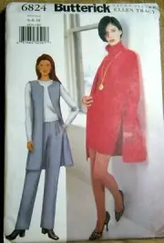 BUTTERICK PATTERN 6824 VEST SKIRT PANTS MISSES/MISS PETITE SIZES 6 8 10 UNCUT