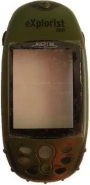 Magellan Explorist 400 Handheld GPS Replacement Green Front Cover Plastics - NEW