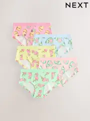 Aqua/Pink Hipster Briefs 5 Pack (2-16yrs) (AD4377) | $20 - $28