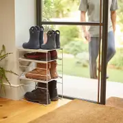 Joseph Joseph Level Adjustable Shoe Rack Ecru