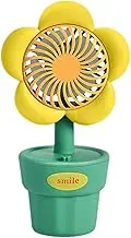 Small Table Fan,Small Desktop Fans | Cute Desktop Fan Cooling Fans,Silent Portable Fan, Small Fan