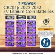 Tpower CR2032 CR2025 CR2016 CR1632 CR2430 CR2450 CR2477 CR1220 Coin 3V battery