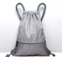 在飛比找ETMall東森購物網優惠-束口袋背包簡易輕便折疊健身抽繩