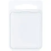 Collecting Warehouse Clear Plastic Clamshell Container, 1.75" x 1.5625" x 0.375"