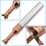 8mm Carbide Dovetail 60Degree 4 Flute End Mill HRC58 CNC Milling Cutter Bit Tool